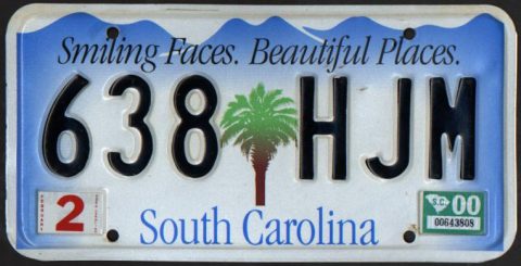Map of South Carolina