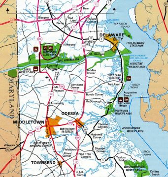 1987 Official Delaware Highway Map