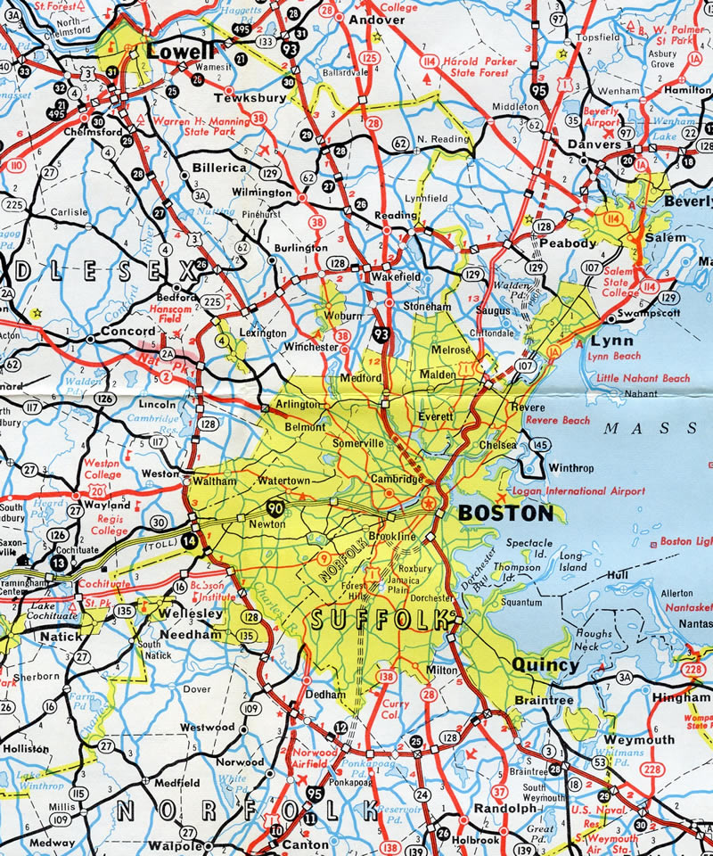 Interstate 95 AARoads Massachusetts