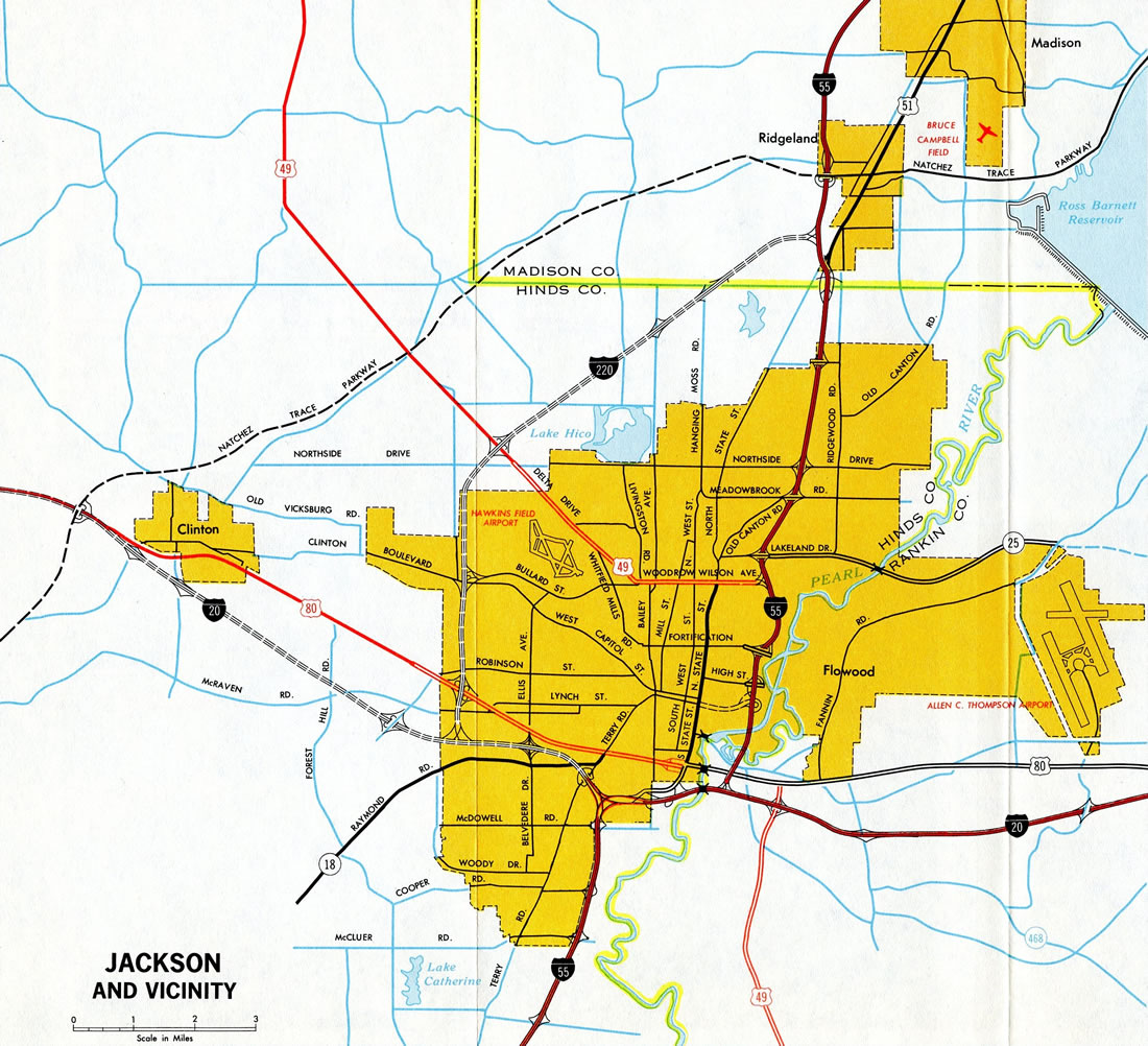 Mississippi Road Map - MS Road Map - Mississippi Highway Map