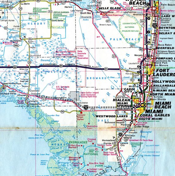 South Florida - 1970 Map