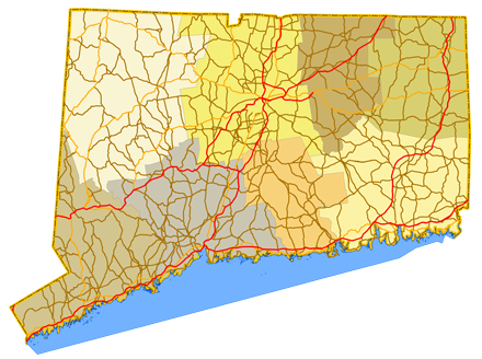 Map of Connecticut