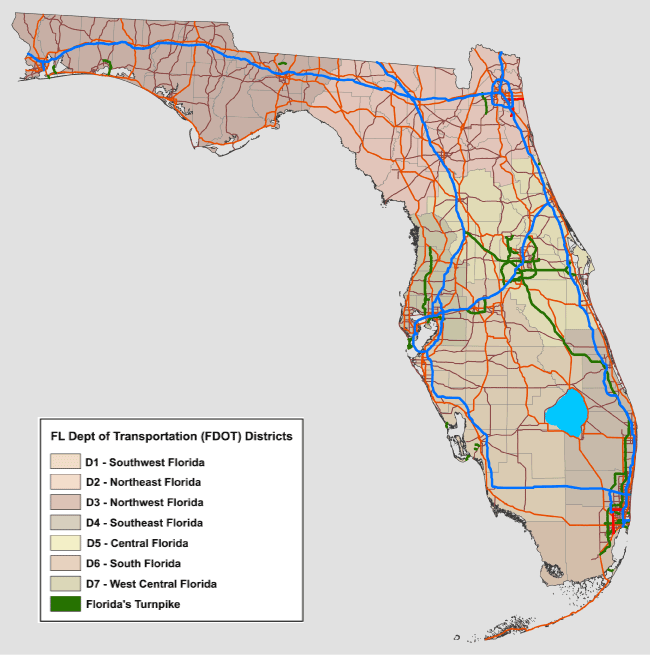 FDOT District Map FDOT District Map