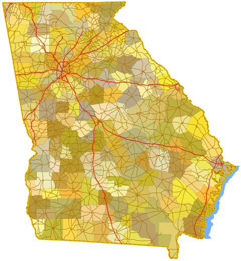 Map of Georgia