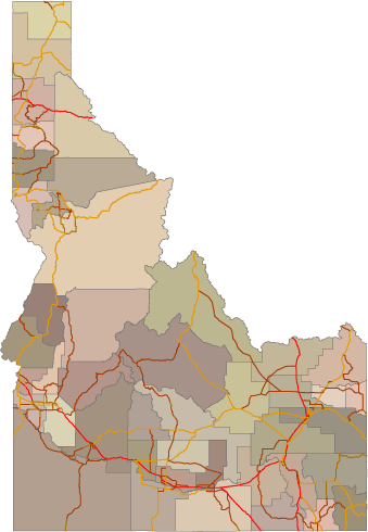 Map of Idaho