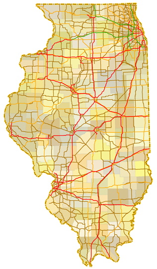 Illinois Map Map of Illinois