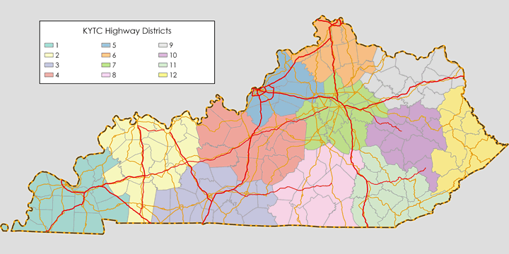 Map of Kentucky