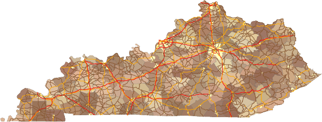 Kentucky Map Map of Kentucky