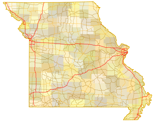 Missouri Map Map of Missouri