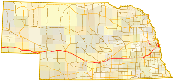 Nebraska Map Map of Nebraska