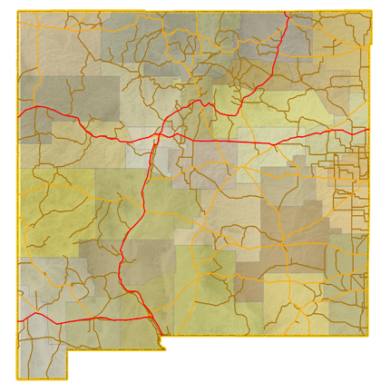 New Mexico Map Map of New Mexico