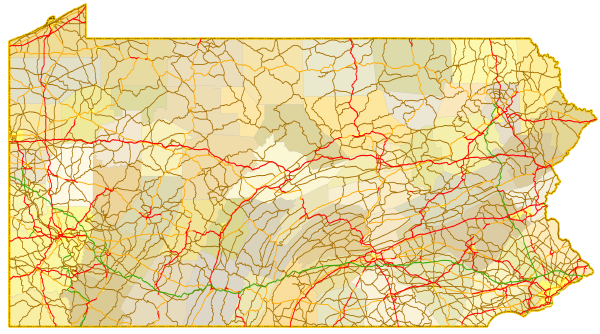 Map of Pennsylvania