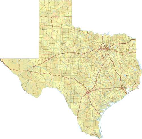Texas Map Map of Texas