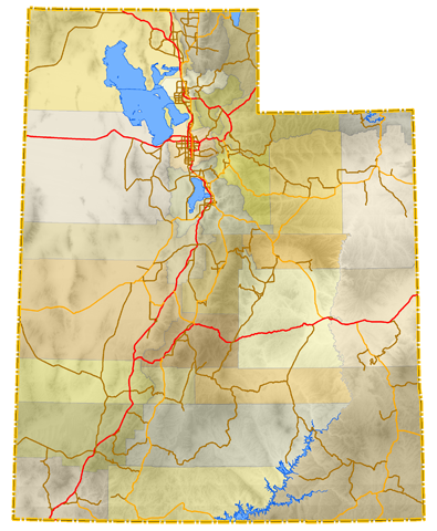 Map of Utah