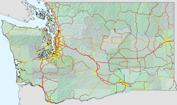 Map of Washington