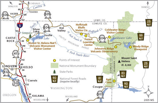 Washington State Route 504 Map
