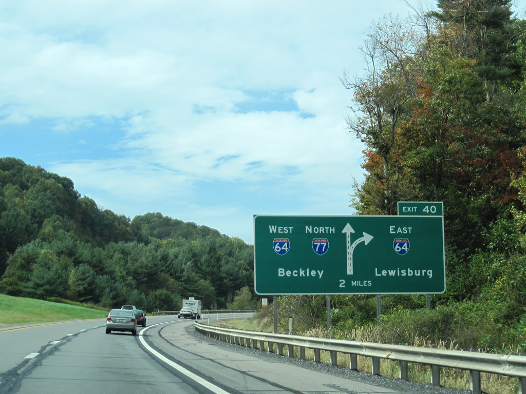 Interstate 77 (West Virginia Turnpike) North - Bluefield to Beckley -  AARoads - West Virginia