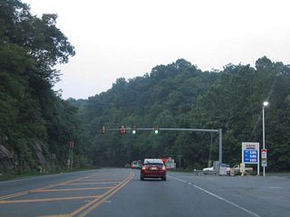 SR 671 (Harpers Ferry Road) leads south to Loudon Heights and SR 9 (Charles Town Pike) at Mechanicsville.