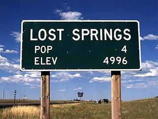 The town of Lost Springs, which is located along eastbound U.S. 18 and U.S. 20 between Shawnee and Keeline, is one of the smallest settlements in Wyoming, a state with plenty of small towns.