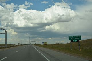Every major entrance into the state of Wyoming has a port of entry, even two lane highways.