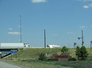 The city of Cheyenne welcome sign is located within the diverging diamond interchange (DDI) at Exit 7. Nicknamed the &quot;Magic City of the Plains&quot;, Cheyenne is considered to be the northern end of the populous Front Range region, which extends south to Colorado Springs, Colorado.