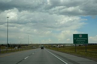 Exit 9 follows I-80 to the north with U.S. 30/Business Loop I-80 (W Lincolnway) east to Downtown Cheyenne and west to I-80 and WY-225 (Otto Road / Old Lincoln Highway).