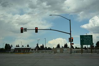Business Loop I-25/U.S. 85/U.S. 87 Business (Central Avenue) south to WY-219 (Yellowstone Road) north leads to Dell Range Boulevard east for Cheyenne Regional Airport (Jerry Olson Field). The airport, along with the Wyoming National Guard offices, is located on the south side of Dell Range Boulevard.