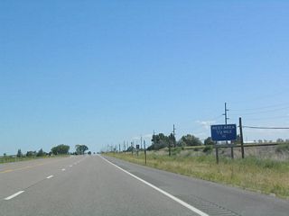 U.S. 26-85 follows the Burlington Northern and Santa Fe Railroad along the north bank of the North Platte River. A rest area is located along U.S. 26-85 just southeast of Lingle.