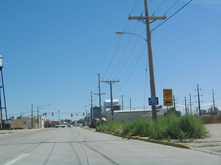 Wyoming 159 follows West C Street north to provide ranch and farm access to areas north of Torrington close to the state line. The state highway does not continue beyond a certain point, but county routes continue north from that point.