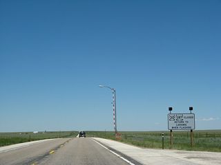 The aforementioned closure point for U.S. 30 and U.S. 287 is located about 17 miles north of Laramie. Signage and a gate advise motorists of where to stop.