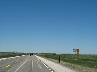 Westbound U.S. 30 and northbound U.S. 287 approach the junction with Wyoming 34 east to Interstate 25 and the city of Wheatland, about 55 miles northeast of here. This scenic highway travels through Sybille Canyon and over Morton Pass in the Laramie Mountains.
