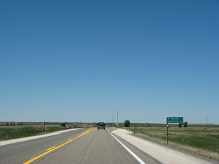Continue ahead on westbound U.S. 30 and northbound U.S. 287 to Medicine Bow and Rawlins or turn right for Wyoming 34 east to Wheatland. A 52.38-mile route, Wyoming 34 travels from U.S. 30-287 near Bosler northeast to Interstate 25 and U.S. 87 near Wheatland.