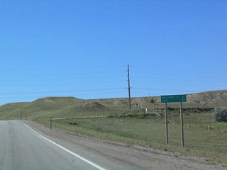 As if to exacerbate the distances involved on U.S. 85, the next "settlement" is Mule Creek Junction ... and this is just a rest area at the corner of U.S. 18 and U.S. 85. The next real services are at Lusk, some 78 miles to the south of here. U.S. 85 leaves Weston County and enters Niobrara County prior to reaching Mule Creek Junction.