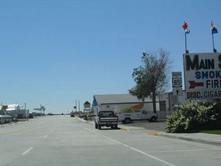 After U.S. 18-20 split to the west, U.S. 85/CanAm Highway flies solo to carry traffic from Lusk south to Lingle, Torrington, and Cheyenne.