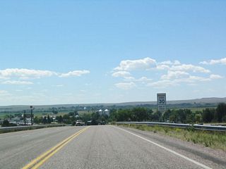 After cresting a hill, U.S. 85 south enters the North Platte River valley and descends into Lingle. Unlike the miles of sagebrush that has dominated U.S. 85 south of Lusk, agriculture and ranching become part of the horizon.