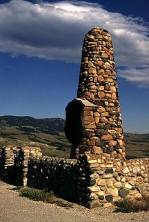 Fetterman Monument is located near the portion of U.S. 87 closed by the landslide.