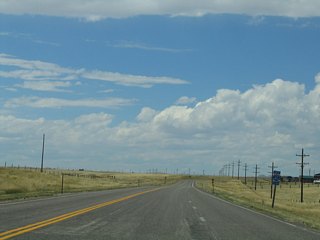 One half mile out from the diamond interchange with I-80 / U.S. 30 along WYO 225 west. The next traversable section of old Lincoln Highway is located west of here, where it connects Vedauwoo Road with Sherman Hill.