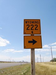 WYO 222 travels 8.3 miles north from WYO 225 through the outermost urban areas of Cheyenne to WYO 211 (Horse Creek Road).