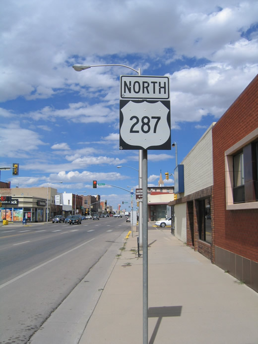 U.S. 287/3rd Street north in Laramie, WY