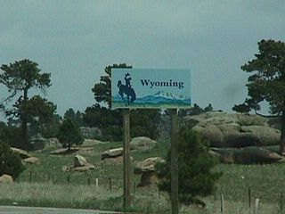 Northbound U.S. 287 leaves Colorado and enters the Equality State of Wyoming. When we visited in 2010, the welcome sign had gone missing.