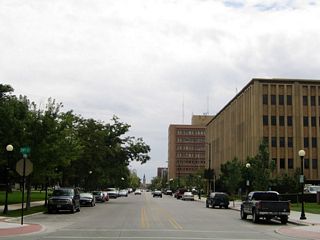 Now at the north end of Capitol Avenue at 24th Street, this is the view looking south toward downtown Cheyenne.