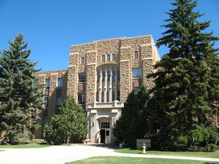 Many of the buildings feature the same sandstone facade as the College of Education. On the north side of Prexy's Pasture are the College of Agriculture and the College of Engineering. On the west side is the College of Arts and Sciences, and the south side features Ross Hall and Knight Hall.