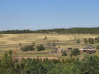 The entire Summit Rest Area is visible from the turnout on top of Lincoln Highway. Several historical exhibits about the Lincoln Highway as well as tourist information is available at rest area.