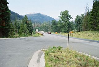 Westbound U.S. 14-16-20 end at the East Entrance to Yellowstone National Park. From here, East Entrance Road carries traffic to the Grand Loop Road and all Yellowstone attractions.